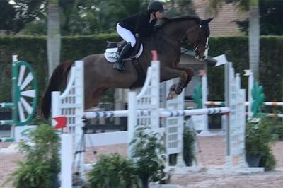 Megan Van Sinderen riding her horse
