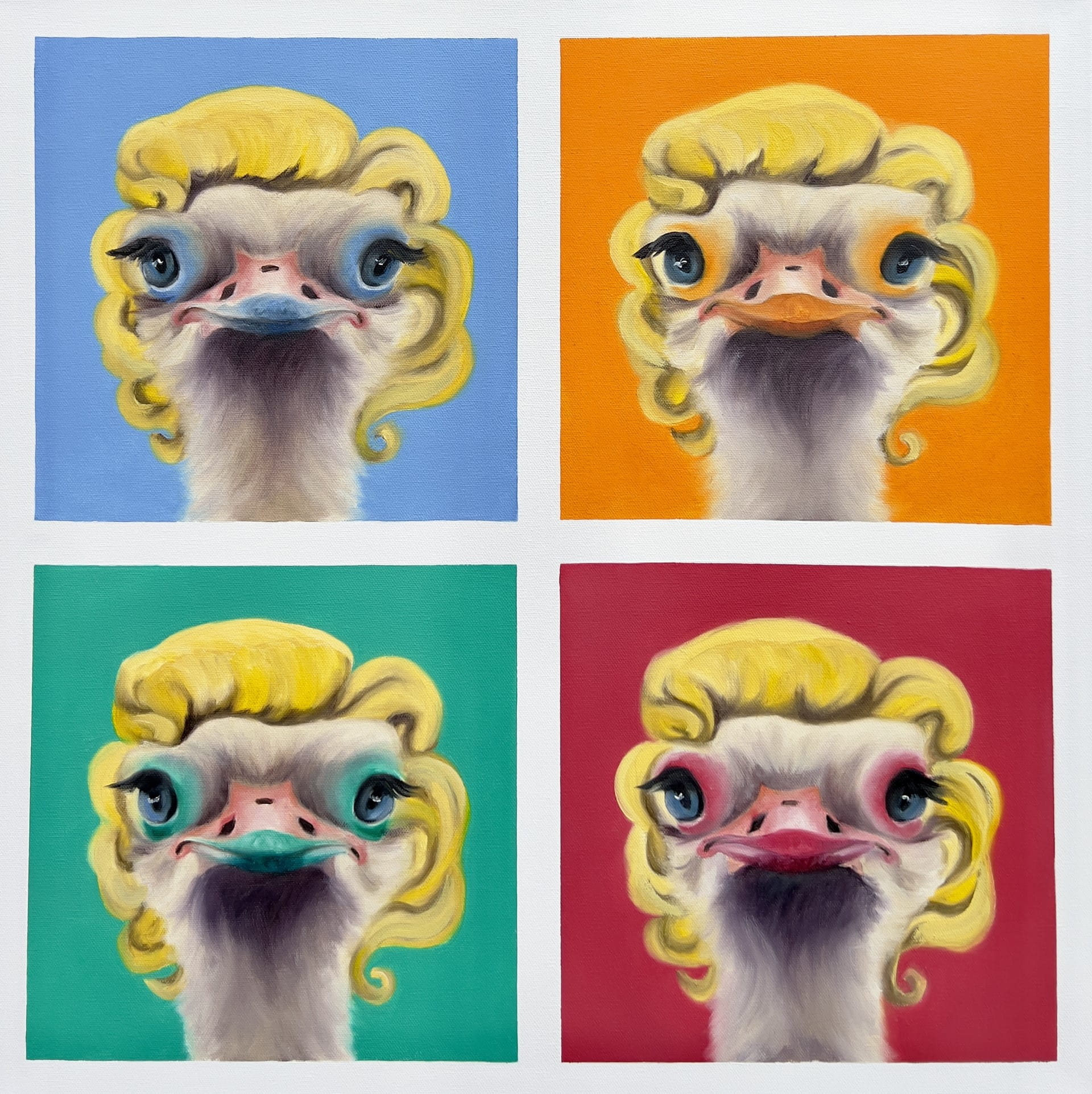 "Norma Jeane Ostrich Queens" by Rebecca Scheuer