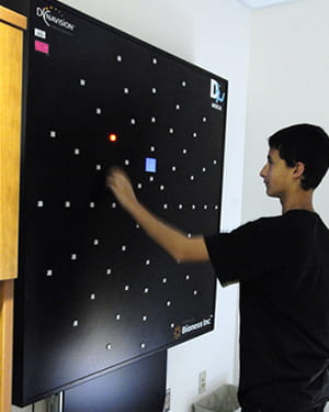 Dynavision machine in use by patient